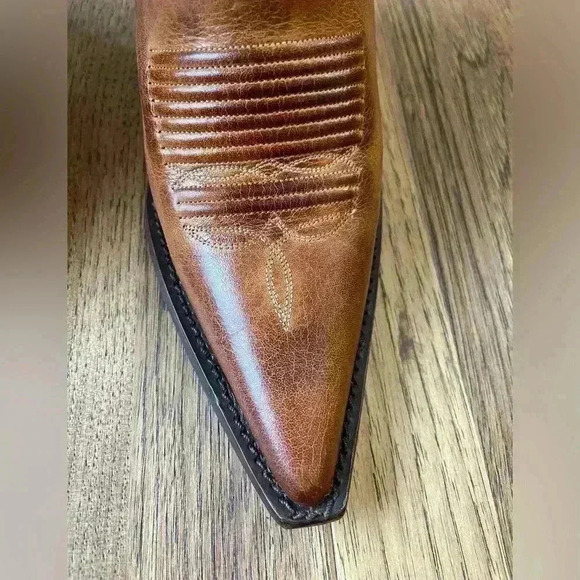 Charlie 1 Horse Handrcrafted‎ Leather Cowboy Boots Sz 6.5 Cowgirl Boho Western - Picture 5 of 13